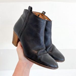 Madewell Black Leather Billie Bootie